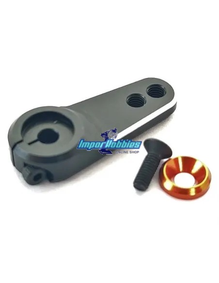 Palonnier de servo de direction CNC noir 25T Futaba / Savox / Power HD Fussion FS-WH016 - Palonnier de servo & rondelle de monta