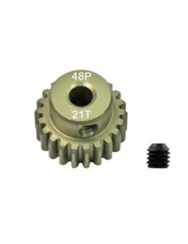 Motor Pinion Gear Aluminium-Titanium Hard 21T 48P 1/10 Scale Fussion FS-PG009-T - Team Associated B4 / T4 - Spare Parts & Option