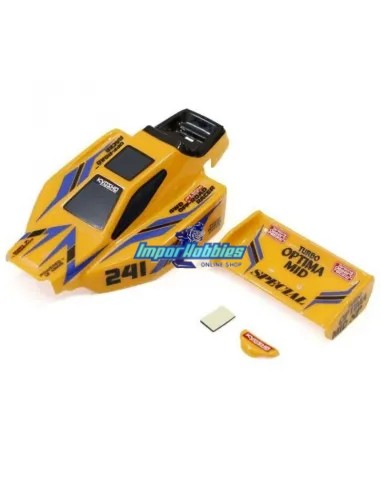 Carrosserie peinte jaune Kyosho Mini-Z Buggy Turbo Optima MBB09Y - Carrosseries Kyosho Mini-Z Buggy