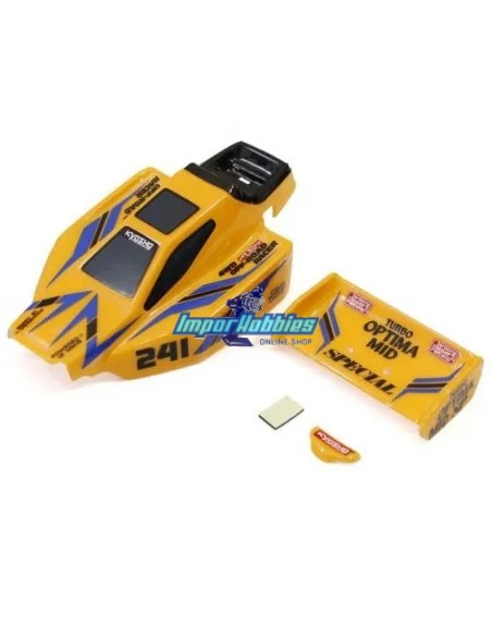 Carrocería pintada amarilla Kyosho Mini-Z Buggy Turbo Optima MBB09Y - Carrocerías Kyosho Mini-Z Buggy