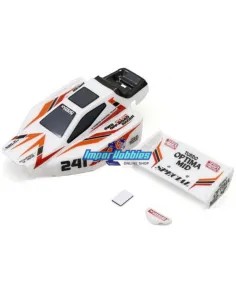 Body Set - White Kyosho Mini-Z Buggy Turbo Optima MBB09W - Kyosho Mini-Z Buggy Body Shells