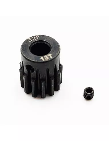 Pinion Gear Hard 13T 32DP For Shaft 5.0mm 1/10 & 1/8 Scale Fussion FS-PG090-H - Motor Pinions Gears 32P