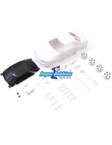 Carrocería para pintar 94mm + llantas Kyosho Mini-Z AWD Nissan Skyline GT-R R32 Group A MZN201 - Carrocerías para pintar - Blanc