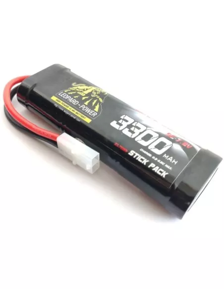 Stick Pack NiMh Battery 7.2V 3300mAh Tamiya Plug Leopard Power Fussion Sport FS-SC3300T - Battery Pack 7.2V & 8.4V Ni-Mh