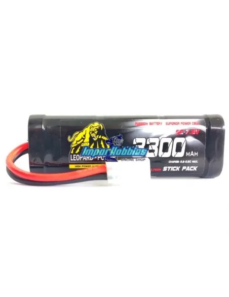 Batería Stick Pack 7.2V 3300mah NiMh conector Tamiya Leopard Power Fussion Sport FS-SC3300T - Pack Batería 7.2V & 8.4 Ni-Mh