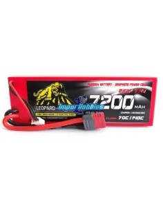 Accu Lipo Stick 2S 7.4V 7200mah 140C Graphene Boitier Rigide T-Deans Leopard Power LPG-FS2-7200 - Accu Lipo 2S - 7.4V & 7.6V HV 2
