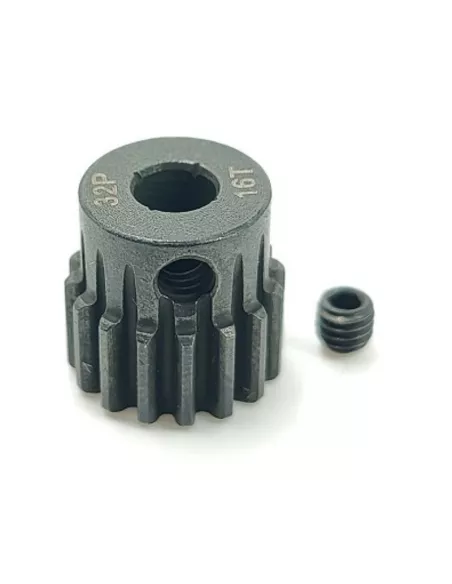 Pinion Gear Hard 16T 32DP For Shaft 5.0mm 1/10 & 1/8 Scale Fussion FS-PG093-H - Motor Pinions Gears 32P