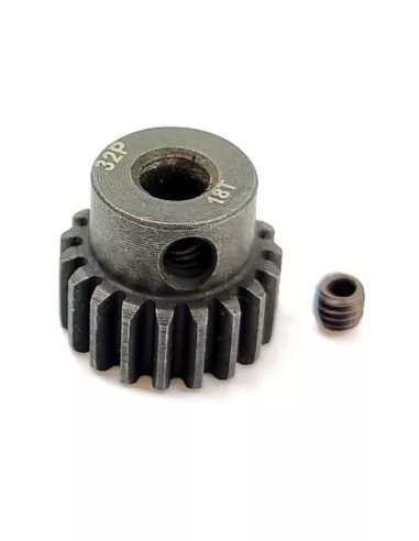 Pinion Gear Hard 18T 32DP For Shaft 5.0mm 1/10 & 1/8 Scale Fussion FS-PG095-H - Motor Pinions Gears 32P