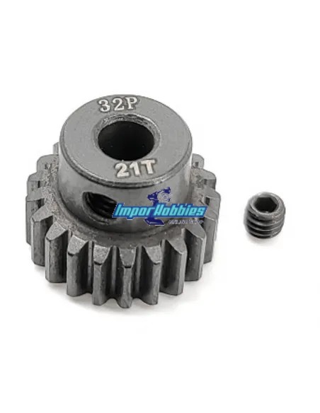 Pignon moteur - Hard 21T 32DP pour axe 5.00mm 1/10 & 1/8 Scale Fussion FS-PG098-H - Pignons de moteurs 32P