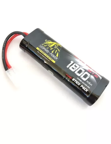 Stick Pack NiMh Battery 7.2V 1800mAh Tamiya Plug Leopard Power Fussion Sport FS-SC1800T - Battery Pack 7.2V & 8.4V Ni-Mh