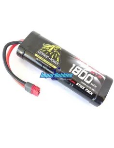 Stick Pack NiMh Battery 7.2V 1800mAh T-Dean With Cap Plug Leopard Power Fussion Sport FS-SC1800D - Battery Pack 7.2V & 8.4V Ni-M