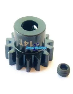 Pinion Gear - 14T Hard MOD1 5mm 1/8 Scale Fussion FS-PM002 - Motor Pinions Gear 1/8 Scale MOD1