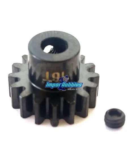 Piñón motor eléctrico 16T Hard MOD1 5mm Escala 1/8 Fussion FS-PM004 - Piñones de motor escala 1/8 MOD1