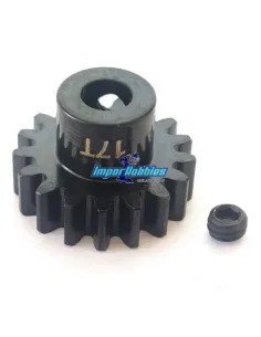 Pinion Gear - 17T Hard MOD1 5mm 1/8 Scale Fussion FS-PM005 - Motor Pinions Gear 1/8 Scale MOD1