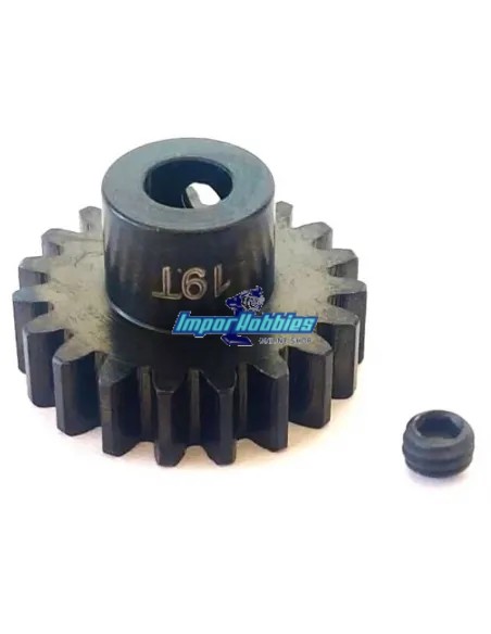 Piñón motor eléctrico 19T Hard MOD1 5mm Escala 1/8 Fussion FS-PM007 - Piñones de motor escala 1/8 MOD1