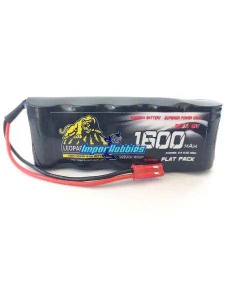Accu de récepteur format long 6.0V 1600Mah NiMh Prise JST Bec Fussion FS-MN057 - Batteries Ni-Mh pour Recepteur