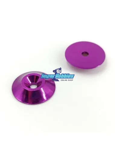 Rondelles d'aileron aluminium violet Ø18mm 1/10 & 1/8 Scale (2 U.) Fussion FS-WB006 - Ailerons & Rondelles d`aileron 1/8 Scale