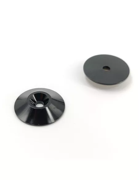Wing Washer - Black Ø18mm 1/10 & 1/8 Scale (2 U.) Fussion FS-WB005 - Nylon Wings & Washer Wing 1/8 Scale