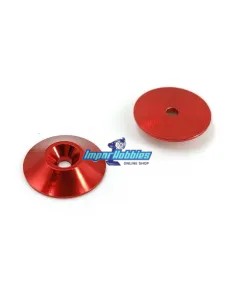 Wing Washer - Red Ø18mm 1/10 & 1/8 Scale (2 U.) Fussion FS-WB004 - Nylon Wings & Washer Wing 1/8 Scale