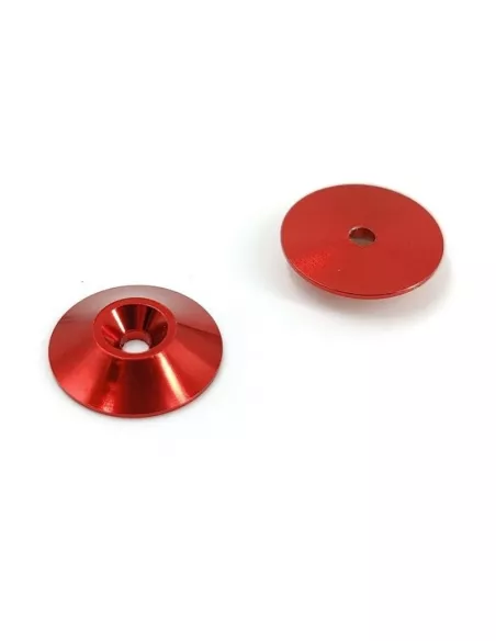 Wing Washer - Red Ø18mm 1/10 & 1/8 Scale (2 U.) Fussion FS-WB004 - Nylon Wings & Washer Wing 1/8 Scale