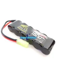 Batería NiMH 7.2V 1500Mah conector Mini Tamiya 1/18 Leopard Power Fussion FS-MN001 - Pack Batería 7.2V & 8.4 Ni-Mh