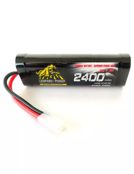 Stick Pack NiMh Battery 7.2V 2400mAh Tamiya Plug Leopard Power Fussion Sport FS-SC2400T - Battery Pack 7.2V & 8.4V Ni-Mh