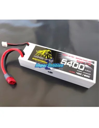 Accu Lipo Stick 2S 7.4V 5400mah 80C Graphene Boitier Rigide T-Deans Leopard Power LPG-FS2-5400 - Accu Lipo 2S - 7.4V & 7.6V HV