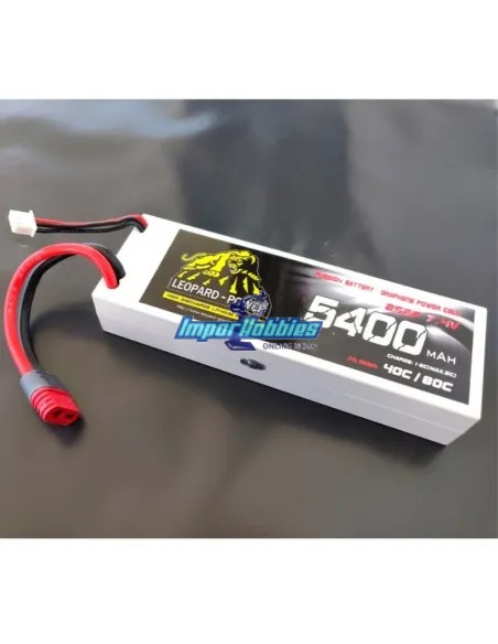Accu Lipo Stick 2S 7.4V 5400mah 80C Graphene Boitier Rigide T-Deans Leopard Power LPG-FS2-5400 - Accu Lipo 2S - 7.4V & 7.6V HV