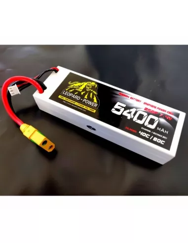 Lipo Battery - Stick 2S 7.4V 5400mah 80C Graphene Hard Case XT90-S Leopard Power LPG-FS2-5400 - Lipo Batteries - 2S - 7.4V & 7.6