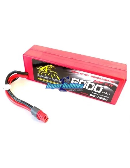 Accu Lipo Stick 3S 11.1V 6000mah 100C Graphene Boitier Rigide T-Deans Leopard Power LPG-FS3-6000 - Accu Lipo 3S - 11.1V & 11.4V 
