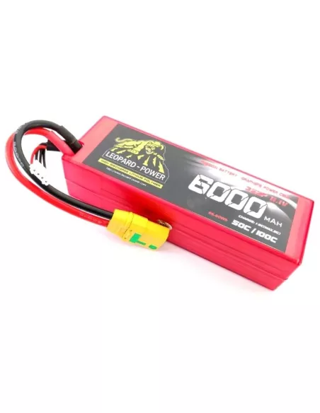 Lipo Battery - Stick 3S 11.1V 6000mah 100C Graphene Hard Case XT90-S Leopard Power LPG-FS3-6000 - Lipo Batteries 3S - 11.1V & 11