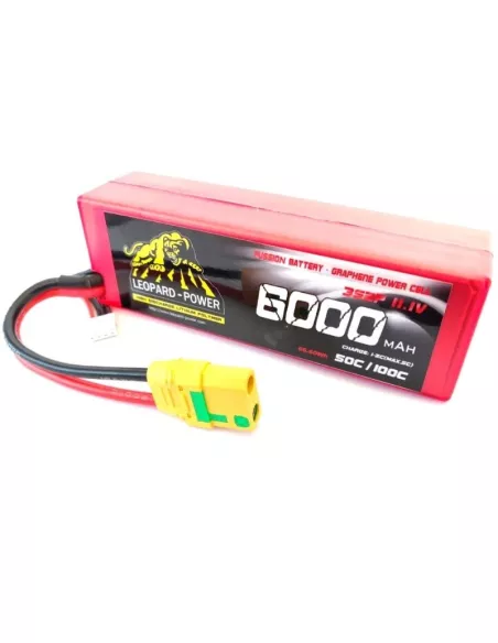 Lipo Battery - Stick 3S 11.1V 6000mah 100C Graphene Hard Case XT90-S Leopard Power LPG-FS3-6000 - Lipo Batteries 3S - 11.1V & 11