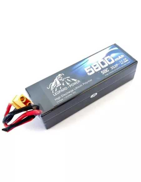 Lipo Stick Battery 3S 11.1V 5800mah 50C / 100C Hard Case Leopard Power LP3-5800-50 - Lipo Batteries 3S - 11.1V & 11.4V HV