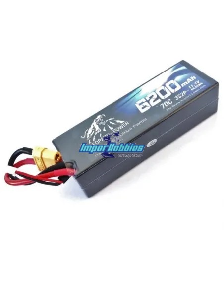 Batería Lipo Stick 3S 11.1V 6200mah 70C / 140C XT90 caja dura Leopard Power LP3-6200-70 - Baterías Lipo 3S - 11.1V & 11.4V HV