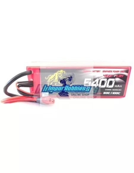 Accu Lipo Pack 4S 14.8V 5400mah 100C Graphene Boitier Rigide T-Deans Leopard Power LPG-FS4-5400 - Accu Lipo 4S - 14.8V & 15.2V H