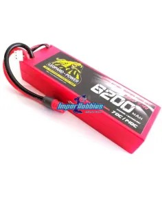 Lipo Battery - Stick 2S 7.4V 6200mah 140C Graphene Hard Case T-Deans Leopard Power LPG-FS2-6200 - Lipo Batteries - 2S - 7.4V & 7