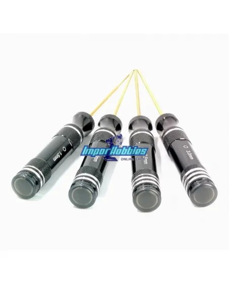 Kit de destornilladores allen 1.5-2.0-2.5-3.0 x 120mm Gold Edition VP-Pro RS-6150 - Herramientas VP-Pro Racing