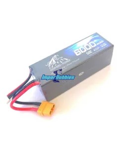 Batería Lipo Pack 4S 14.8V 6000mah 50C / 100C caja dura Leopard Power LP4-6000-50 - Baterías Lipo 4S - 14.8V & 15.2V HV