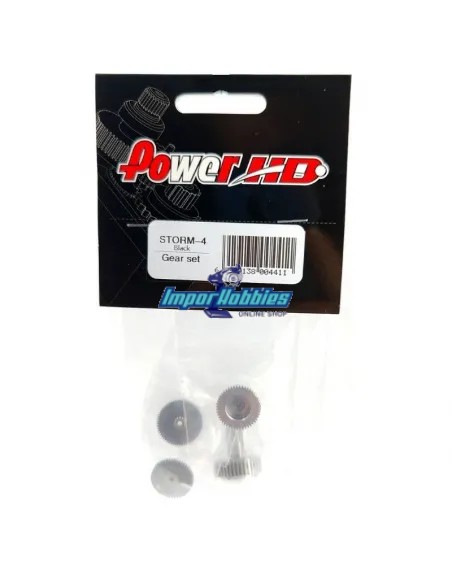 Set de piñones para servo Power HD Storm-4 Black Version HD-Storm-4B-1 - Repuesto de servos Power HD