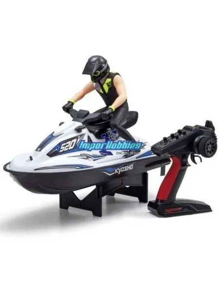Motomarine Kyosho Wave Chopper 2.0 Blanc / Bleu 1/6 Readyset KT-231P+ 2.4Ghz 40211T2 - Modèles et kits de bateaux
