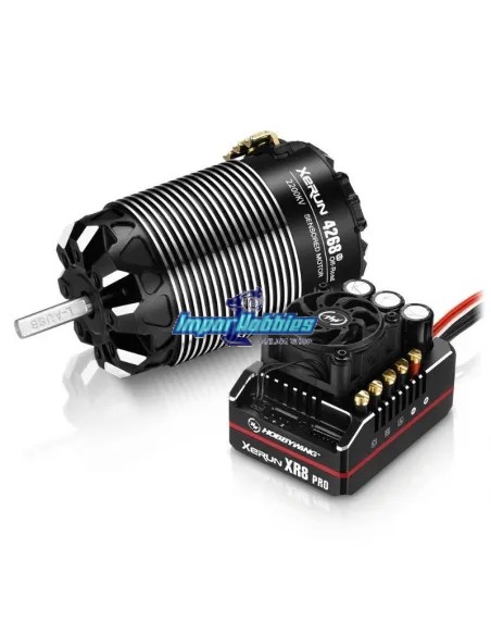 Combo Variador - Motor Hobbywing Xerun XR8 Pro G2 200A Sensor - 2200Kv 4268 G3 1/8 Off-Road 38020428 - Variadores 1/8