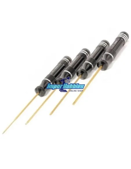 Set de cles allen metrique 1.5-2.0-2.5-3.0 x 120mm VP-Pro RS-6150 - Outils VP-Pro Racing