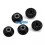 Tuercas de rueda aluminio negro M4 Flanged (5 Uds.) Fussion FS-WN032 - Tuercas de Aluminio