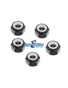 Ecrous de roue noirs (5 U.) Kyosho Mini-Z MR-03 / RWD / AWD / Buggy Fussion FS-WN001 - Kyosho Mini-Z MR-03 Sports / MR-03 VE - P