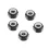 Aluminum Wheel Nut Set - Black (5 U.) Kyosho Mini-Z MR-03 / RWD / AWD / Buggy Fussion FS-WN001 - Kyosho Mini-Z MR-03 Sports / MR