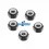 Tuercas de rueda autoblocantes negras (5 U.) Kyosho Mini-Z MR-03 / RWD / AWD / Buggy Fussion FS-WN001 - Kyosho Mini-Z MR-03 Spor