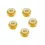 Aluminum Wheel Nut Set - Gold (5 U.) Kyosho Mini-Z MR-03 / RWD / AWD / Buggy Fussion FS-WN002 - Kyosho Mini-Z MR-03 Sports / MR-