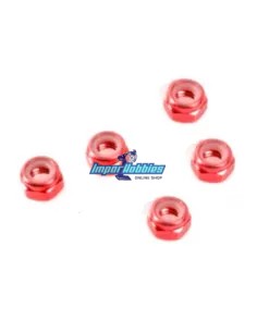 Aluminum Wheel Nut Set - Red (5 U.) Kyosho Mini-Z MR-03 / RWD / AWD / Buggy Fussion FS-WN003 - Kyosho Mini-Z MR-03 Sports / MR-0