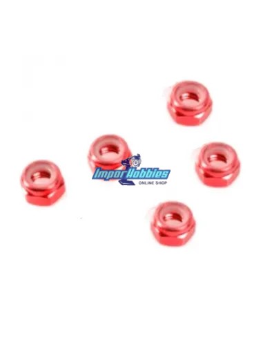 Tuercas de rueda autoblocantes rojas (5 U.) Kyosho Mini-Z MR-03 / RWD / AWD / Buggy Fussion FS-WN003 - Kyosho Mini-Z MR-03 Sport