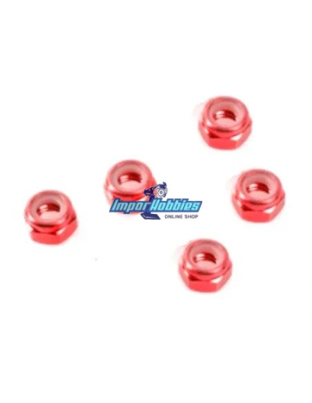 Tuercas de rueda autoblocantes rojas (5 U.) Kyosho Mini-Z MR-03 / RWD / AWD / Buggy Fussion FS-WN003 - Kyosho Mini-Z MR-03 Sport